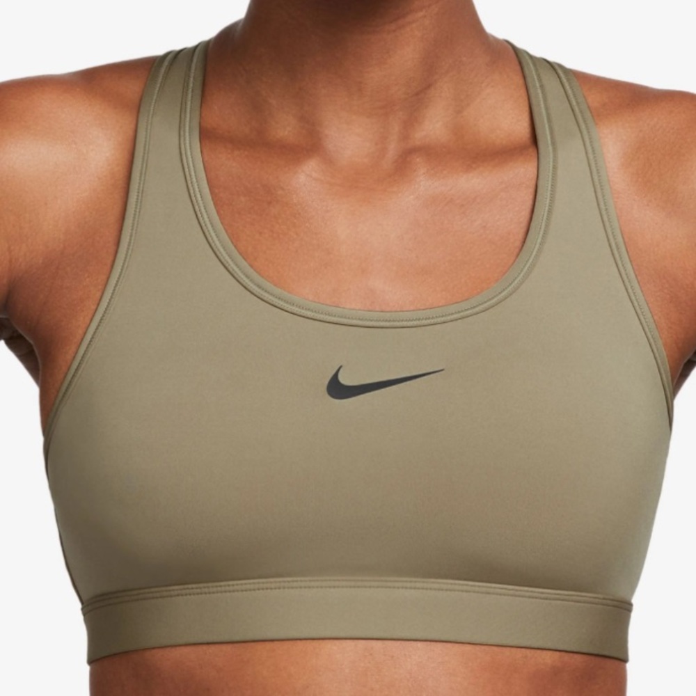 NWT! Nike Dri-FIT Padded Sports Bra NEUTRAL OLIVE/ BLACK Green X-Large XL
